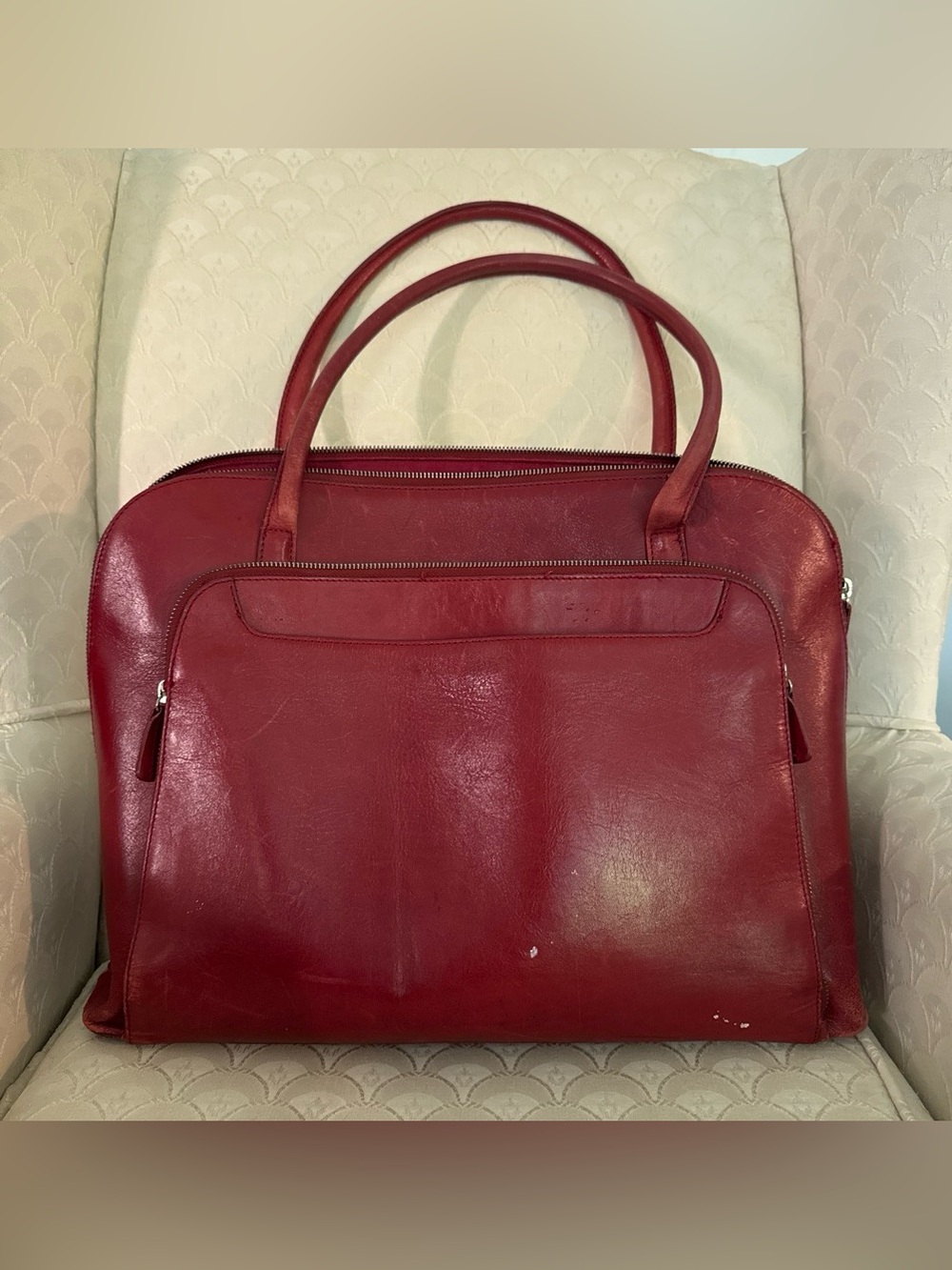 Women's Red Tote Handbag by Marshall field’s